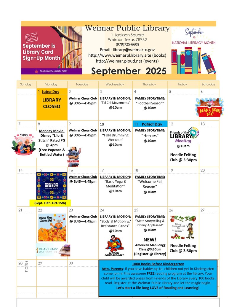 Printable Monthly Event Calendar