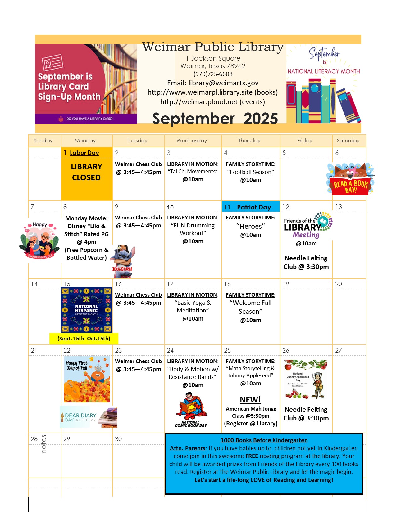 Printable Monthly Event Calendar